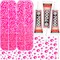 11000 Pieces Hot Pink Rhinestones with b7000 Glue for Crafts Clothing Clothes Fabric Nails, Bright Pink Gems ab Jelly Resin FlatBack Rhinestones for Shoes Tumblers Flat back Bedazzler Kit with Rhinestones